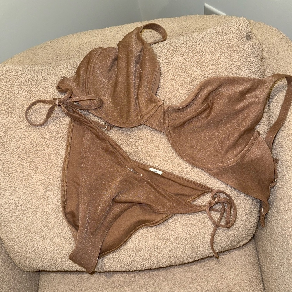 abercrombie shimmer nude bikini